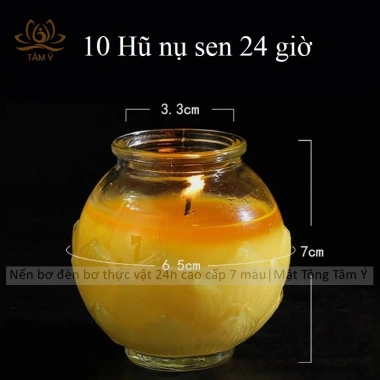 Bán sỉ combo nến bơ đèn bơ tự nhiên 24h không khói, an toàn, chất lượng, chỉ 100.000 đồng