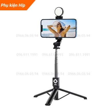 Bán sỉ gậy selfie 3 chân B11S đèn LED trợ sáng, Bluetooth điều khiển từ xa – Giá chỉ 99.000₫