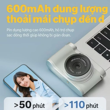 Bán sỉ máy ảnh mini 512GB CCD 4K Retro - chụp ảnh, quay phim, game, du lịch, học sinh, 380.000đ