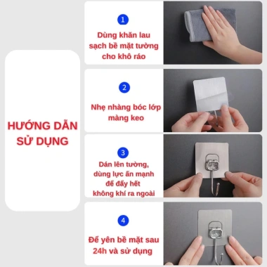 BẢN SỈ SET 100 Móc Treo Đa Năng Inox 304 - Chịu 5kg, Không rỉ, Bền đẹp 19.700đ 5 BẢN SỈ SET 100 Móc Treo Đa Năng Inox 304 - Chịu 5kg, Không rỉ, Bền đẹp 19.700đ 5