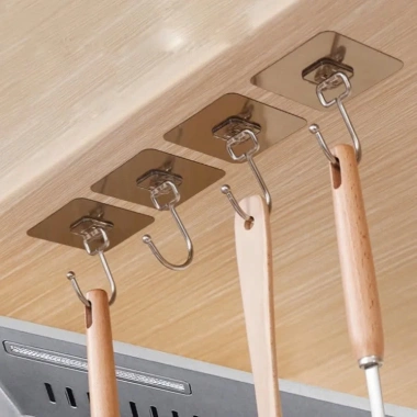 BẢN SỈ SET 100 Móc Treo Đa Năng Inox 304 - Chịu 5kg, Không rỉ, Bền đẹp 19.700đ