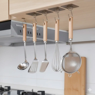 BẢN SỈ SET 100 Móc Treo Đa Năng Inox 304 - Chịu 5kg, Không rỉ, Bền đẹp 19.700đ