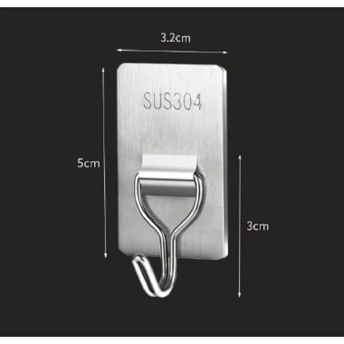 Bản sỉ SET 5 Móc Treo Đồ Đa Năng INOX 304 Chịu tải 5kg, Bền đẹp, Không rỉ sét, 6.599 VND 8 Bản sỉ SET 5 Móc Treo Đồ Đa Năng INOX 304 Chịu tải 5kg, Bền đẹp, Không rỉ sét, 6.599 VND 8