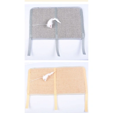 Bàn Sisal Chân Mài Móng Vuốt Pad Cột Dọc Velcro - Chống Mài Mòn, Trầy Xước, Bảo Vệ Đồ Chơi 6