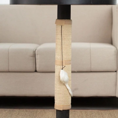 Bàn Sisal Chân Mài Móng Vuốt Pad Cột Dọc Velcro - Chống Mài Mòn, Trầy Xước, Bảo Vệ Đồ Chơi 9