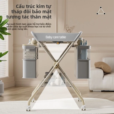 Bàn thay tã đa chức năng gập gọn, giường trẻ em di động, bàn tắm cho sơ sinh 1.015.000₫ 2