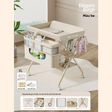 Bàn thay tã đa chức năng gập gọn, giường trẻ em di động, bàn tắm cho sơ sinh 1.015.000₫ 15