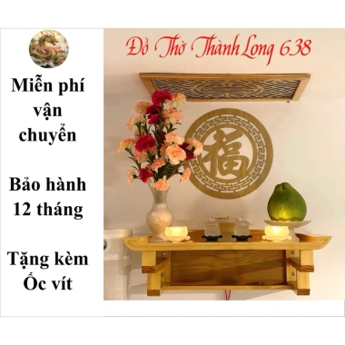 Bàn Thờ Treo Gỗ Sồi NGA - Thiết Kế Sang Trọng, Độ Bền Cao, Giá Gốc 768.800, Giảm Đến 620.000