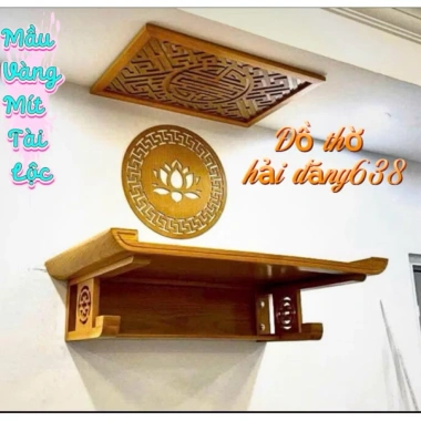 Bàn Thờ Treo Gỗ Sồi NGA - Thiết Kế Sang Trọng, Độ Bền Cao, Giá Gốc 768.800, Giảm Đến 620.000