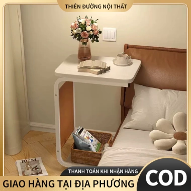 Bàn trà 2 tầng hiện đại, kệ U đa năng bánh xe di động - bàn cafe, giá chỉ 179.000 VND