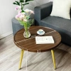 Bàn trà 3 chân inox gỗ MDF 28mm chống nước, chống xước thiết kế hiện đại sofa 8