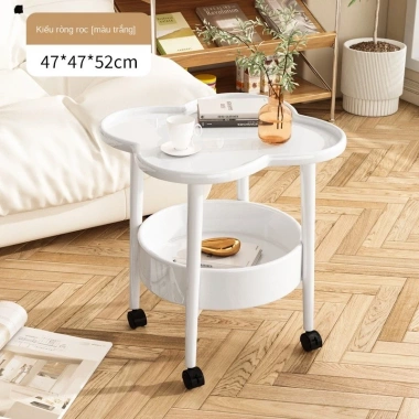 Bàn Trà Cà Phê Nhỏ Hiện Đại Phòng Khách Sofa, Bánh Xe Di Động, Tháo Rời, Giá Ưu Đãi 80,359 VND 15