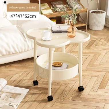 Bàn Trà Cà Phê Nhỏ Hiện Đại Phòng Khách Sofa, Bánh Xe Di Động, Tháo Rời, Giá Ưu Đãi 80,359 VND 16