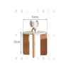 Bàn Trà Đa Năng Căn Hộ Nhỏ Tròn MDF, Chân Gỗ Sồi - Dùng làm Bàn Cafe, Phòng Khách, Đọc Sách 10