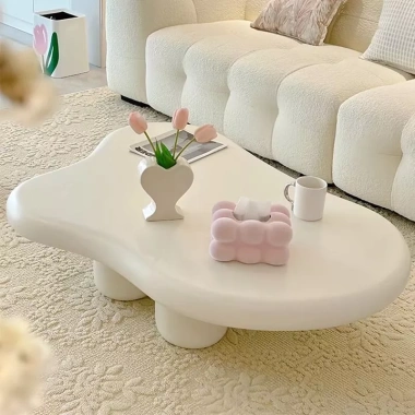 Bàn trà đám mây cao cấp sơn 2K - Chống thấm, chống nước, đặt sofa hoặc ngồi bệt sang trọng, giá 790.000₫