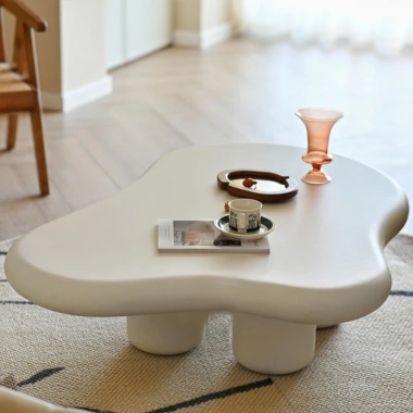 Bàn trà đám mây cao cấp sơn 2K - Chống thấm, chống nước, đặt sofa hoặc ngồi bệt sang trọng, giá 790.000₫