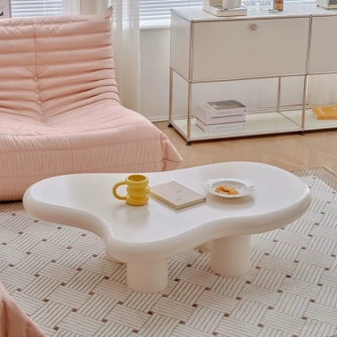Bàn trà đám mây cao cấp sơn 2K - Chống thấm, chống nước, đặt sofa hoặc ngồi bệt sang trọng, giá 790.000₫
