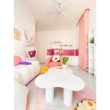 Bàn trà đám mây cao cấp sơn 2K - Chống thấm, chống nước, đặt sofa hoặc ngồi bệt sang trọng, giá 790.000₫