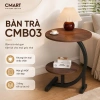 Bàn Trà Nhỏ Cong Mặt Vân Đá CMB03 - Bàn Sofa, Ban Công, Phòng Ngủ - 112.700₫