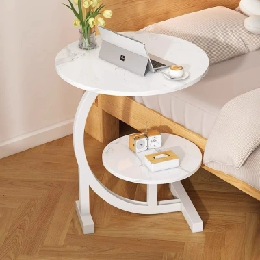 Bàn Trà Nhỏ Cong Mặt Vân Đá CMB03 - Bàn Sofa, Ban Công, Phòng Ngủ - 112.700₫ 2