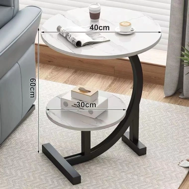 Bàn Trà Nhỏ Cong Mặt Vân Đá CMB03 - Bàn Sofa, Ban Công, Phòng Ngủ - 112.700₫ 16
