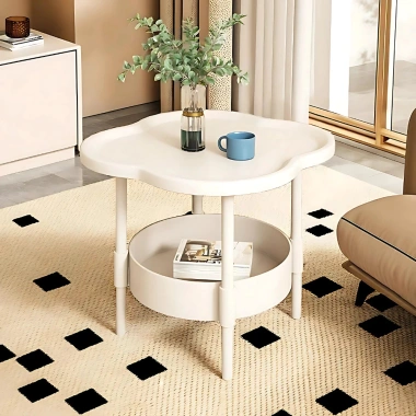 Bàn Trà Nhựa Hình Cỏ 4 Lá Nhỏ Gọn - Phòng Khách, Đầu Giường - Giảm Giá 138k
