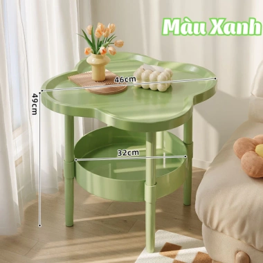 Bàn Trà Nhựa Hình Cỏ 4 Lá Nhỏ Gọn - Phòng Khách, Đầu Giường - Giảm Giá 138k