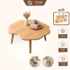 Bàn trà tam giác gỗ xinh 60x45x40 cm - Chống xước, chống nước, chân gỗ, 399.000₫
