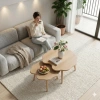Bàn trà tam giác gỗ xinh 60x45x40 cm - Chống xước, chống nước, chân gỗ, 399.000₫ 8
