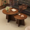 Bàn Trà Tròn Gỗ Cao Cấp - Thiết Kế Tối Giản, 3 Size Ø50/60/70cm, Nâu Cà Phê, Chịu Lực 250kg - Giá 704.000₫ 2