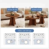 Bàn Trà Tròn Gỗ Cao Cấp - Thiết Kế Tối Giản, 3 Size Ø50/60/70cm, Nâu Cà Phê, Chịu Lực 250kg - Giá 704.000₫ 5