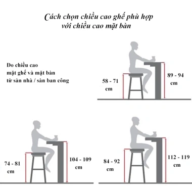 Bàn treo ban công gấp gọn gỗ tràm Eden - Điều chỉnh độ cao, tiện lợi cho không gian ngoài trời