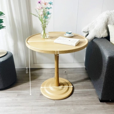 Bàn tròn chân cao Gỗ Xinh phong cách Nordic, chống thấm, decor hiện đại, chỉ 750k 2 Bàn tròn chân cao Gỗ Xinh phong cách Nordic, chống thấm, decor hiện đại, chỉ 750k 2