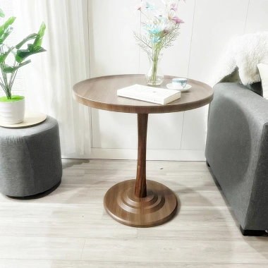 Bàn tròn chân cao Gỗ Xinh phong cách Nordic, chống thấm, decor hiện đại, chỉ 750k