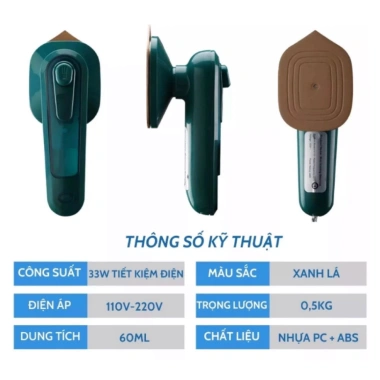 Bàn ủi hơi nước cầm tay du lịch cao cấp, tiện lợi cho mọi loại vải, giá chỉ 74.000đ