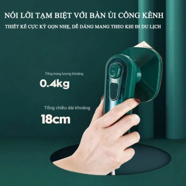 Bàn ủi hơi nước cầm tay du lịch cao cấp, tiện lợi cho mọi loại vải, giá chỉ 74.000đ