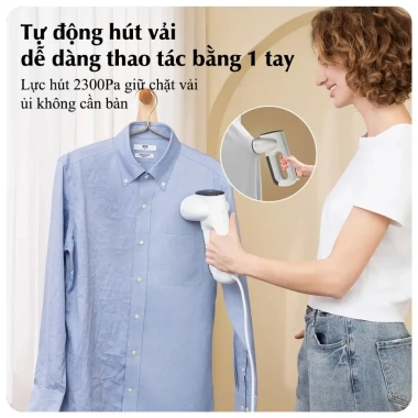 Bàn ủi hơi nước cầm tay hút áo tự động, mini gọn nhẹ, du lịch, chỉ 3.099.000₫ 4