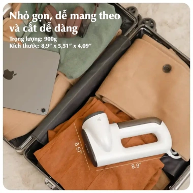 Bàn ủi hơi nước cầm tay hút áo tự động, mini gọn nhẹ, du lịch, chỉ 3.099.000₫ 6