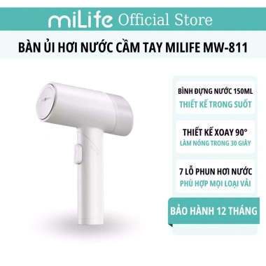 Bàn ủi hơi nước cầm tay miLife MW-811 gấp gọn - Giá 319.000đ, siêu tiện lợi
