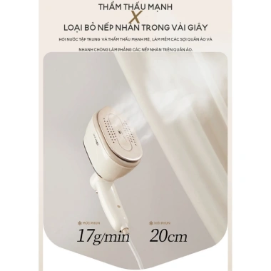 Bàn ủi hơi nước cầm tay mini Bear DYD-J10Q1 1.050W – Hơi nước/ủi khô du lịch, giảm giá 22% chỉ 515.000₫ 5