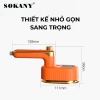 Bàn ủi hơi nước cầm tay mini Sokany 14.011 - Xịt nước xoay 360 độ, 2 mức nhiệt, ủi phẳng nhanh, bảo hành 12 tháng 4