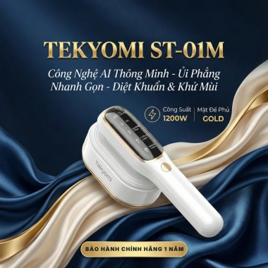 Bàn ủi hơi nước cầm tay TEKYOMI ST-01M 1.200W – 5 chế độ, ủi nhanh khô, diệt khuẩn, khử mùi, du lịch – Giá 545.000₫ 2
