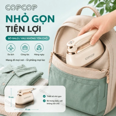Bàn ủi hơi nước COPCOP 2in1 1.300W - Hơi và khô cầm tay, bảo hành 12 tháng, 470k 6 Bàn ủi hơi nước COPCOP 2in1 1.300W - Hơi và khô cầm tay, bảo hành 12 tháng, 470k 6