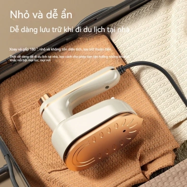 Bàn ủi hơi nước mini cầm tay 33W du lịch - Nhỏ gọn, tiện dụng, gấp gọn, chỉ 167.500₫