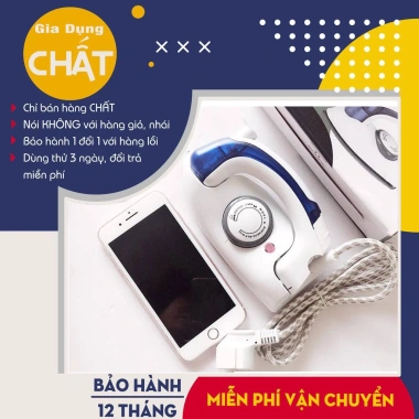 Bàn ủi Hơi Nước Mini Du Lịch Siêu Gọn - Gấp Gọn, 12 Tháng BH, 175k