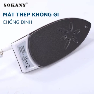 Bàn ủi hơi nước mini SOKANY 700W Cầm tay thép không dính chống trượt giảm 23% 8