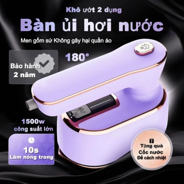 Bàn ủi mini du lịch Chigo xoay 180 độ, công suất mạnh, hơi liên tục, chỉ 329.000đ