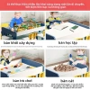 Bàn xếp hình gỗ đa chức năng, khối lớn cho bé trai & bé gái - Đồ chơi giáo dục 7