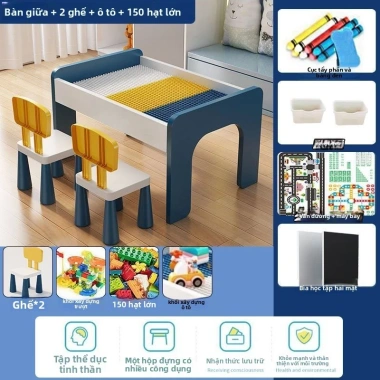Bàn xếp hình gỗ đa chức năng, khối lớn cho bé trai & bé gái - Đồ chơi giáo dục 11 Bàn xếp hình gỗ đa chức năng, khối lớn cho bé trai & bé gái - Đồ chơi giáo dục 11