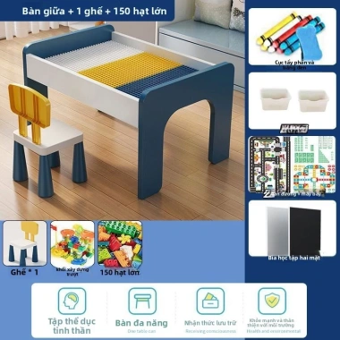 Bàn xếp hình gỗ đa chức năng, khối lớn cho bé trai & bé gái - Đồ chơi giáo dục 12 Bàn xếp hình gỗ đa chức năng, khối lớn cho bé trai & bé gái - Đồ chơi giáo dục 12